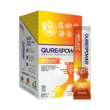 QURE Power Fruit Punch Mental Boost Stick Pack (15 Count) Qure Wellness